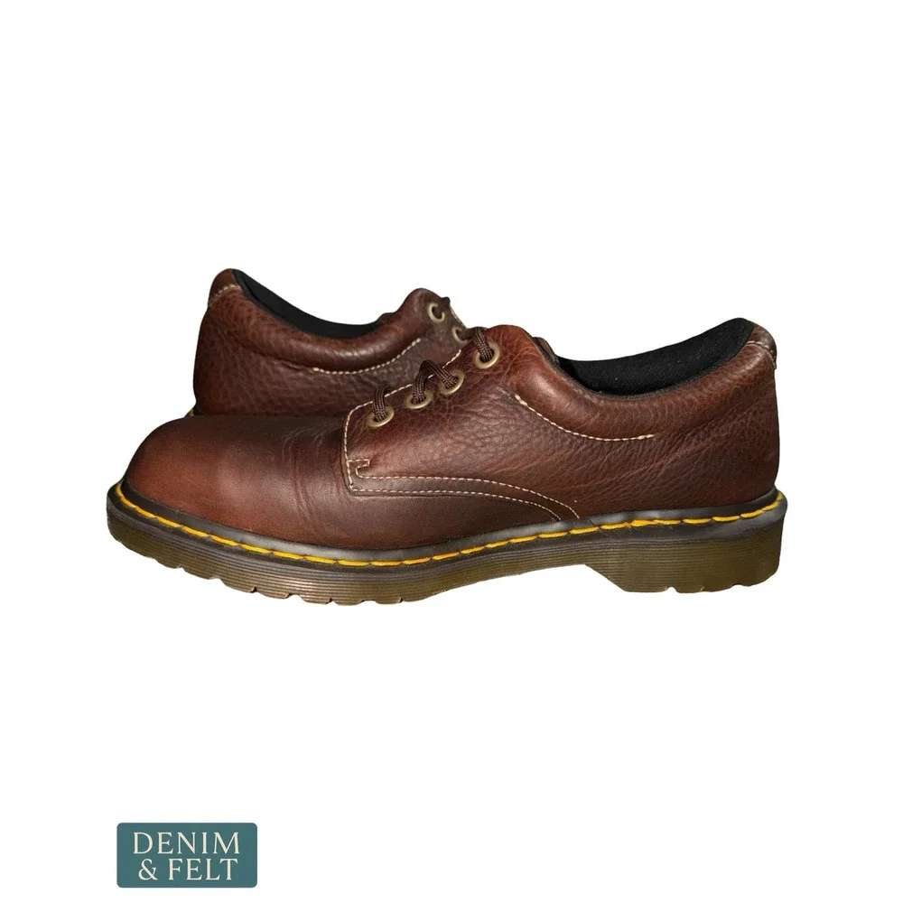 Dr. Martens Boston AW004 Vintage 90s Y2K Brown Leather Oxford Derby Shoes SZ 11